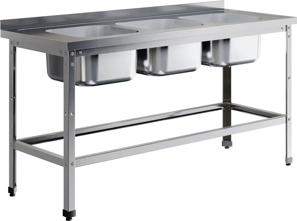 Ванна моечная цельнотянутая RESTOINOX ВМЦ-3/16/7-БО-ЭЦ