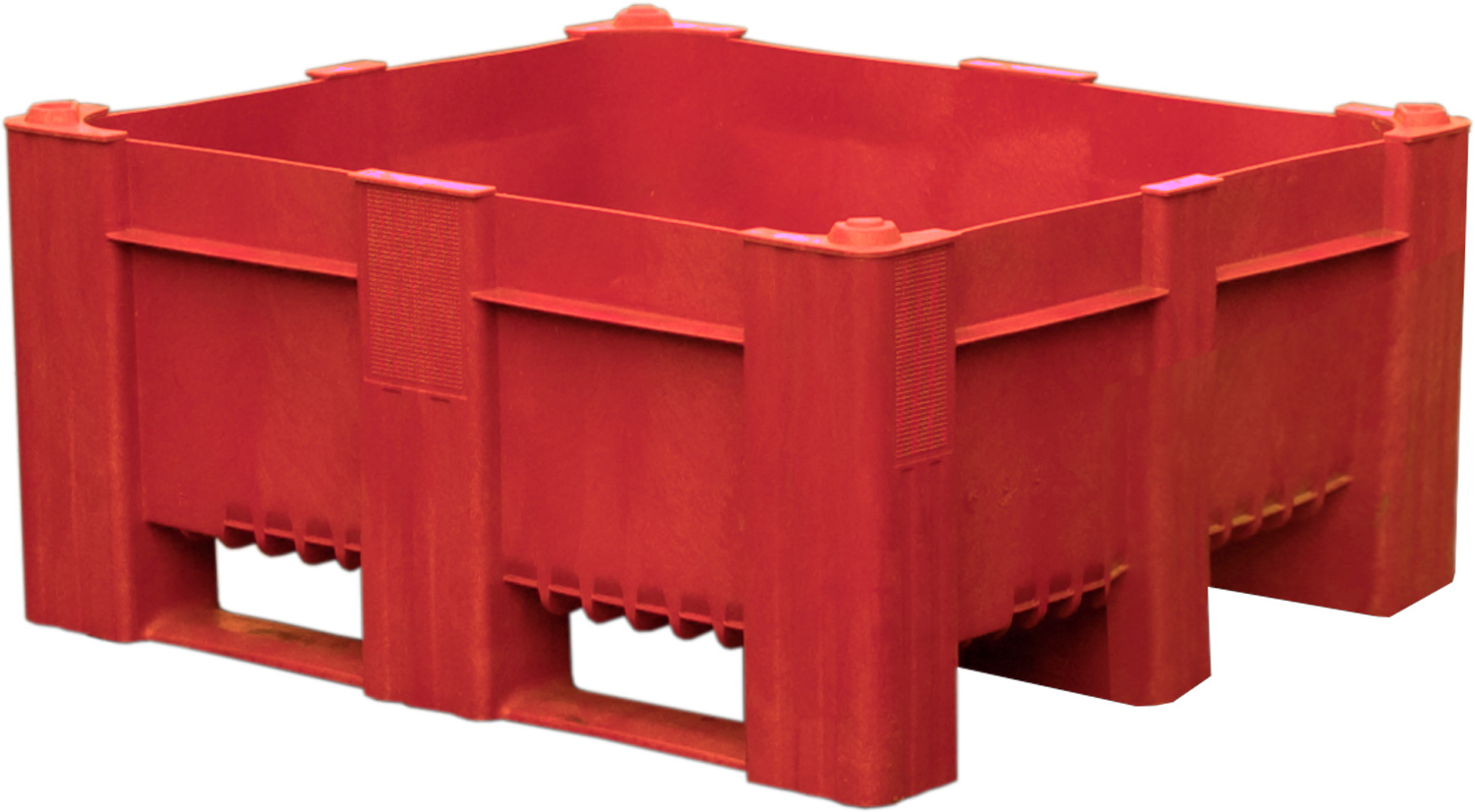 Контейнер BoxPallet 11-100-LА (540) размером 1200х1000х540 мм сплошной красный