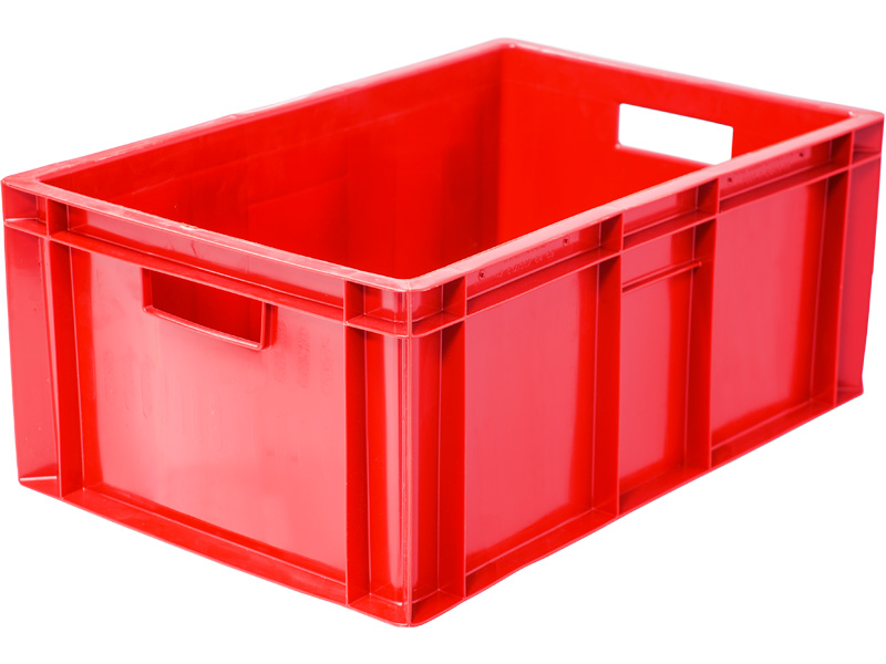 Ящик пищевой 204 (2,3) пластиковый 600х400х250 мм сплошной красный