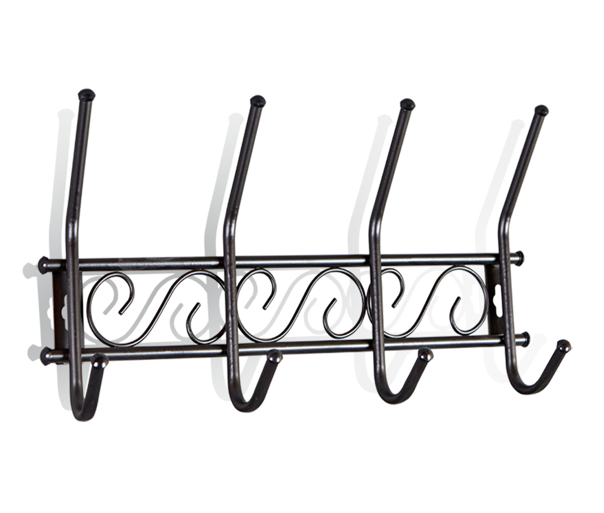 Фото - вешалка металлическая настенная грация ¼