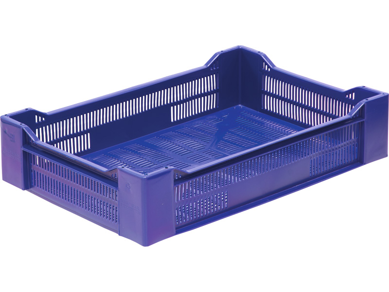 Ящик пищевой 119 мск пластиковый 600х400х135 мм синий