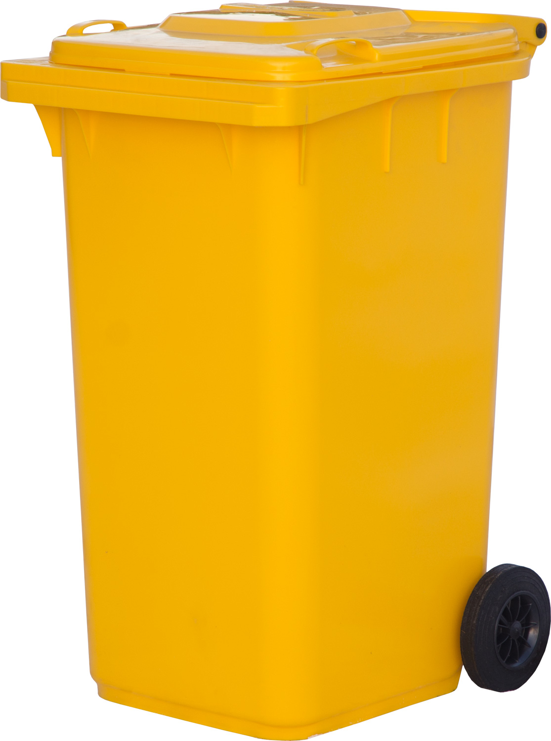 Мусорный контейнер МКТ 240 желтый для сбора мусора