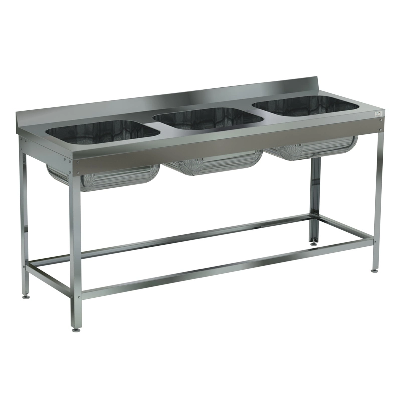 Ванна моечная трехсекционная Кобор ВМЦ/3-210/70/430