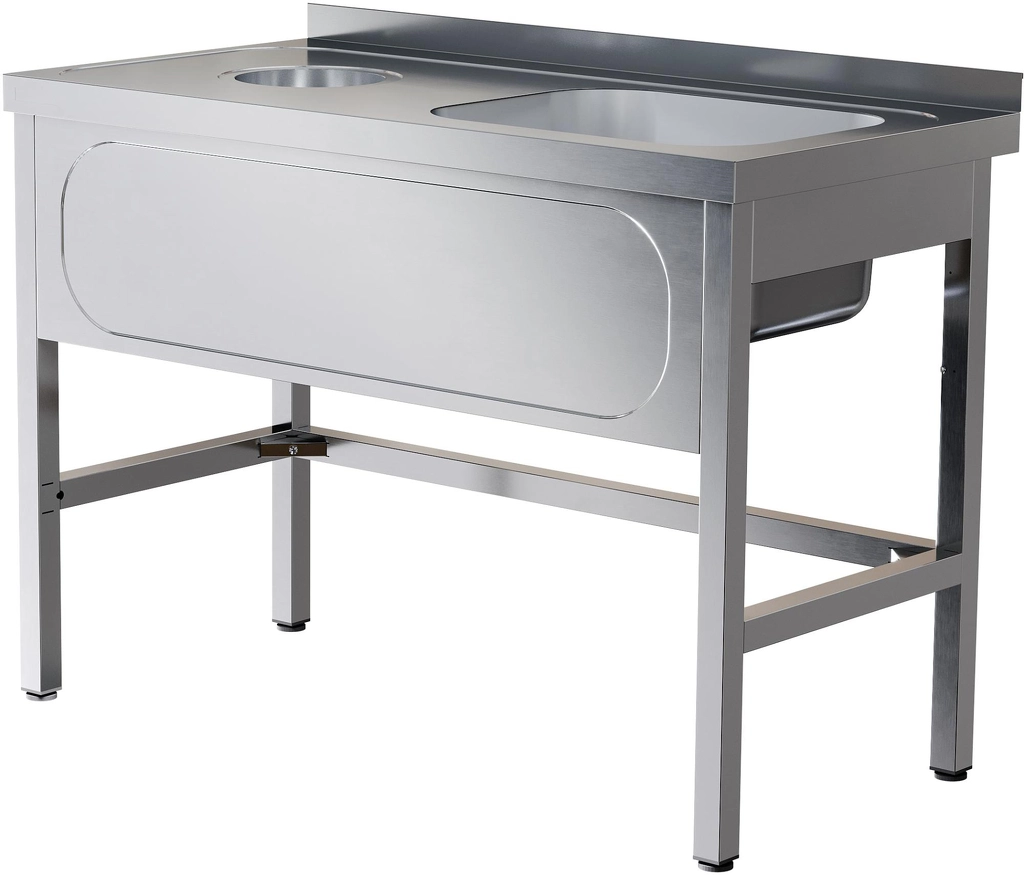 Стол для сбора отходов с ванной СПОВЦ/1-15/7-БО-П