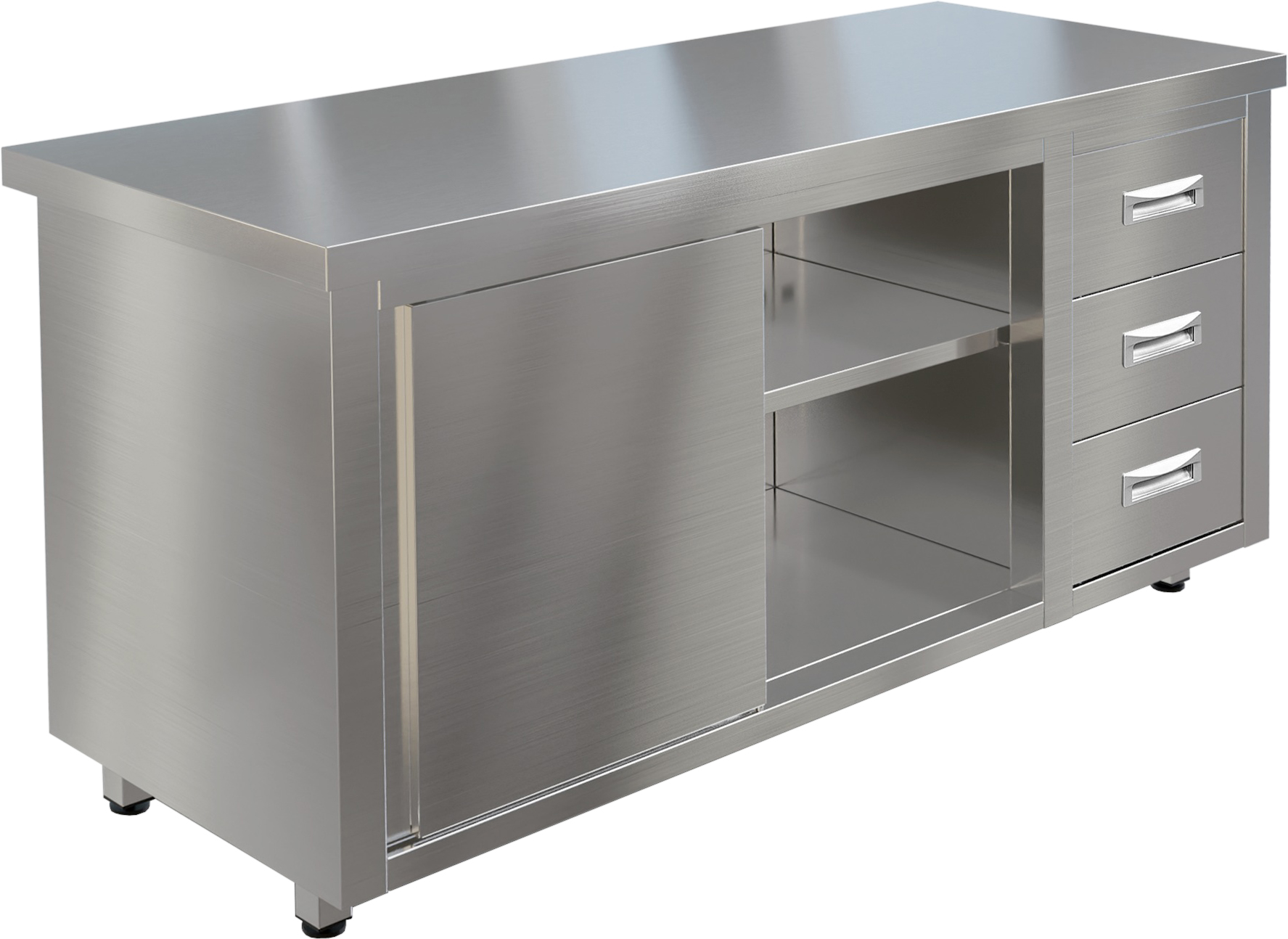 Стол производственный купе RESTOINOX СПКЗЯ-15/7-П
