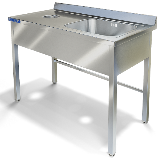 Стол для посудомоечной машины СПС-522/1207П (1200x700x850 мм)