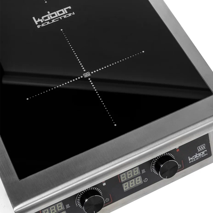 Плита индукционная на полузакрытой подставке 2 конфорки Кобор I7-2S1