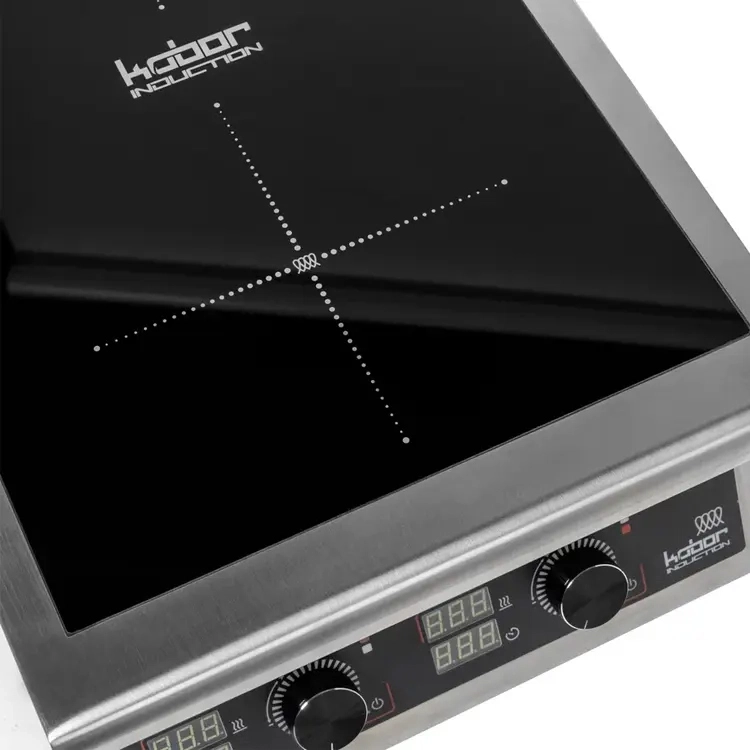 Плита индукционная на закрытой подставке 2 конфорки Кобор I7-2S2