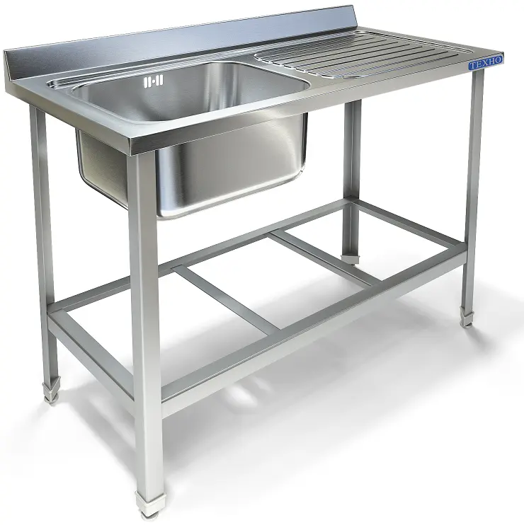 Ванна моечная цельнотянутая с крылом ВМ-38/456Л