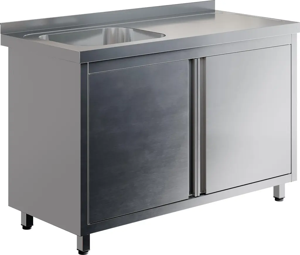 Стол СПЗР1М-16/7-БЛ с моечной ванной