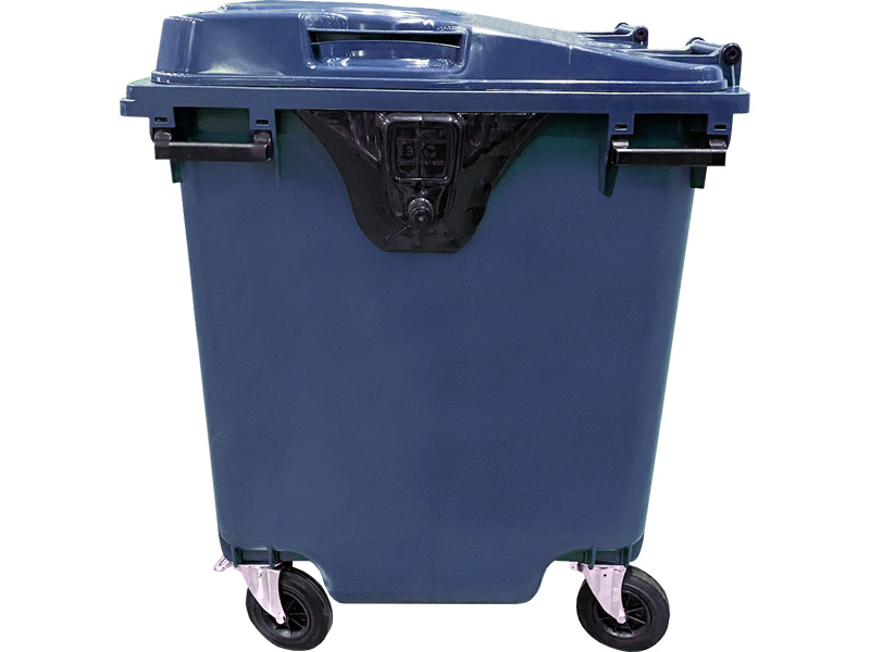 Мусорный контейнер МКТ-1100 синий на колёсах