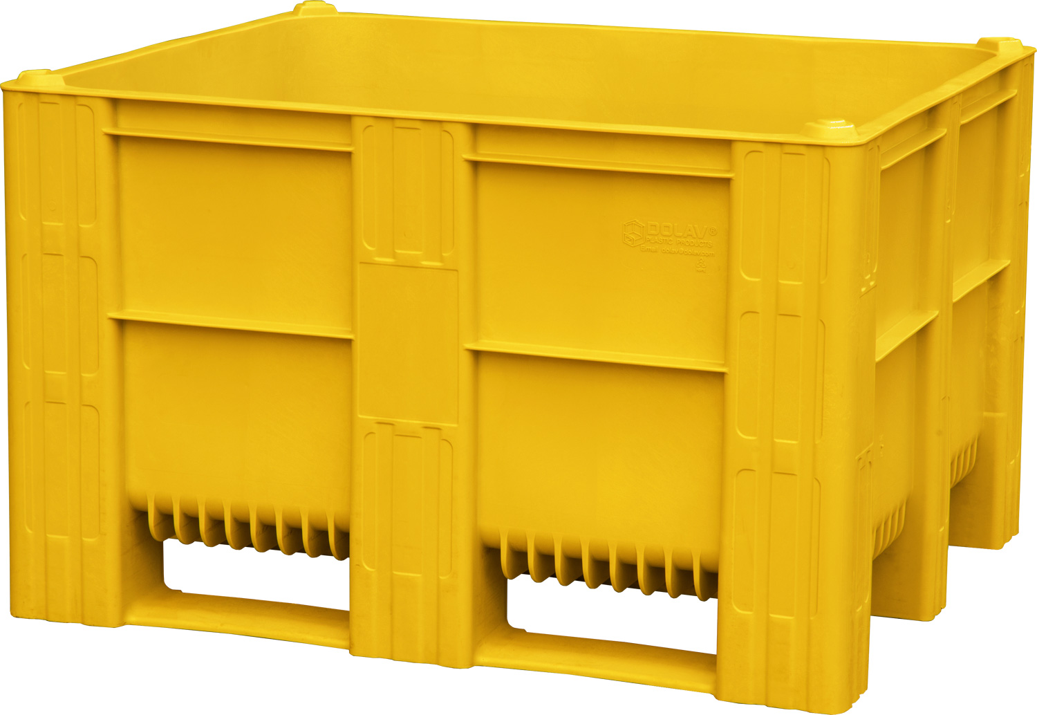 BoxPallet сплошной желтый 10-100-ОА-ACE 1200x1000x740 мм 620 л
