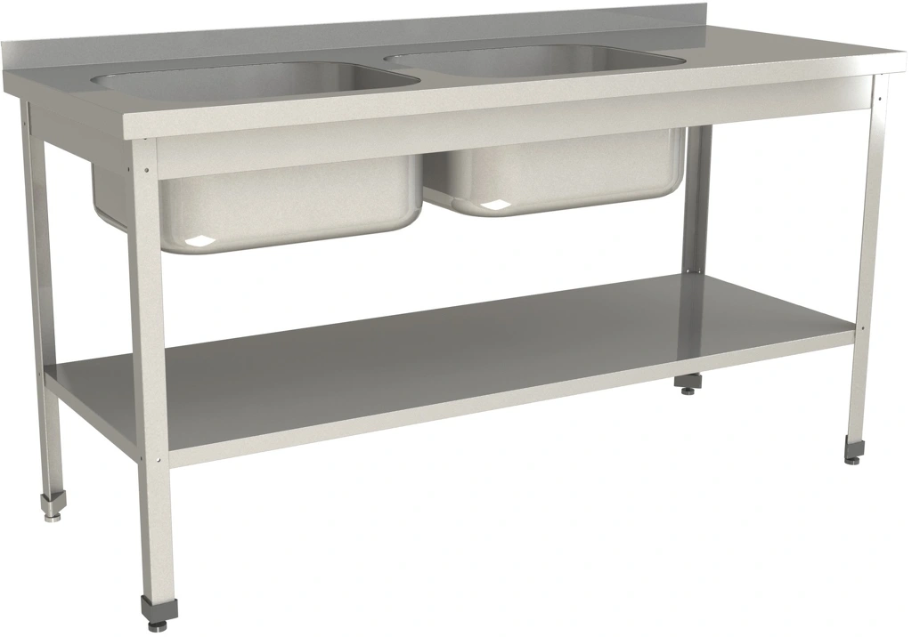 Ванна моечная цельнотянутая RESTOINOX ВМЦ-2/16/7-БПЛ-ЭН