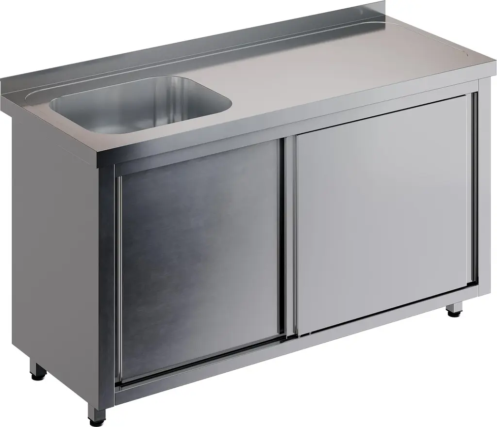 Стол купе СПЗК1М-16/7-БЛ с моечной ванной