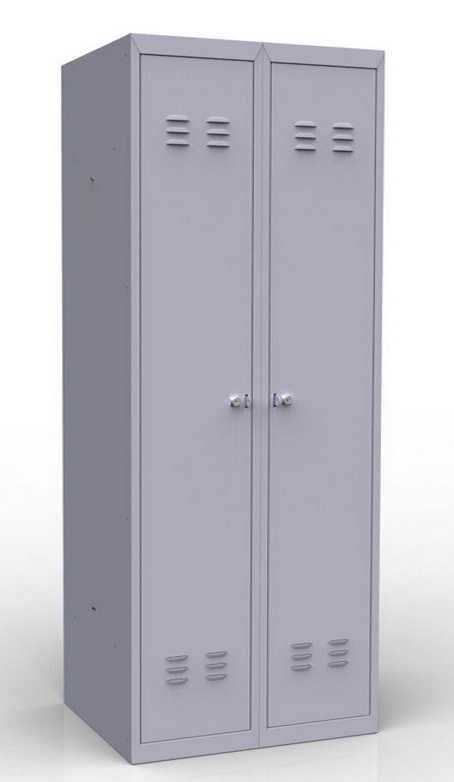 Фото - шкафчик шр-22 l800 железный 2-х секционный для раздевалки бассейна или офиса