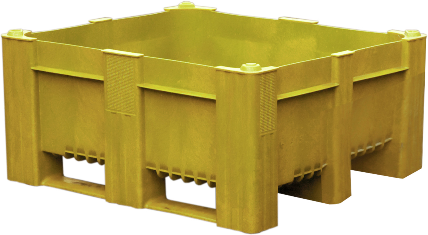BoxPallet сплошной желтый 11-100-LA (540) Полиэтилен низкого давления (HDPE)