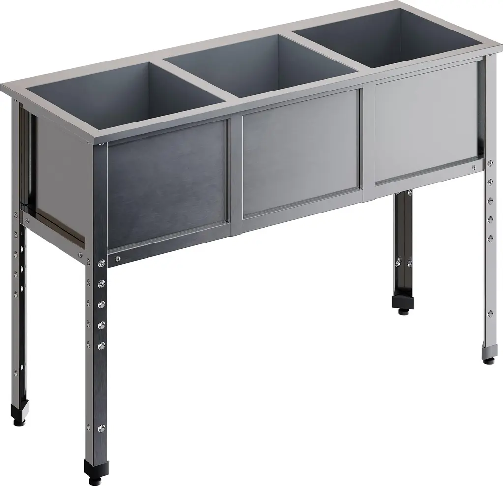 Ванна моечная треххсекционная RESTOINOX ВМС-3/7-ЭН