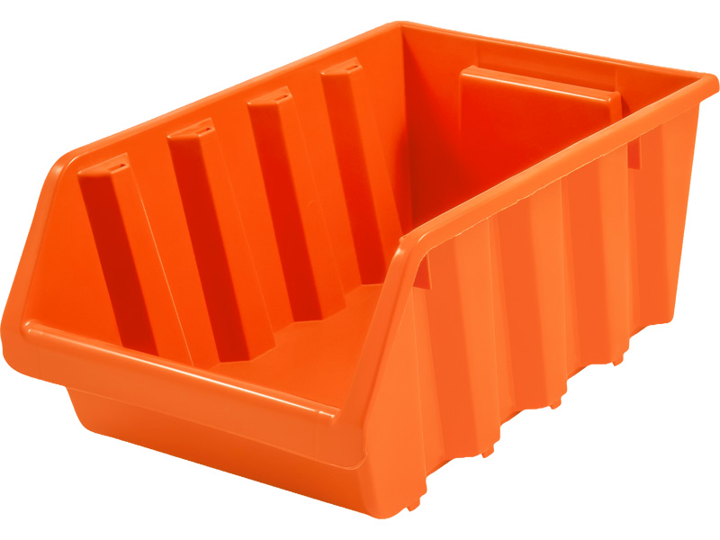 Ящик п/п вкладываемый, штабелируемый цв. оранжевый(оранжевый) 9003 375x225x160 мм Полипропилен (РР)