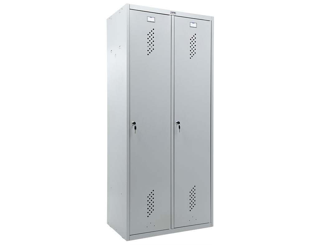 Фото - шкаф для раздевалок металлический практик стандарт ls-21-80u двухдверный под хранение униформы