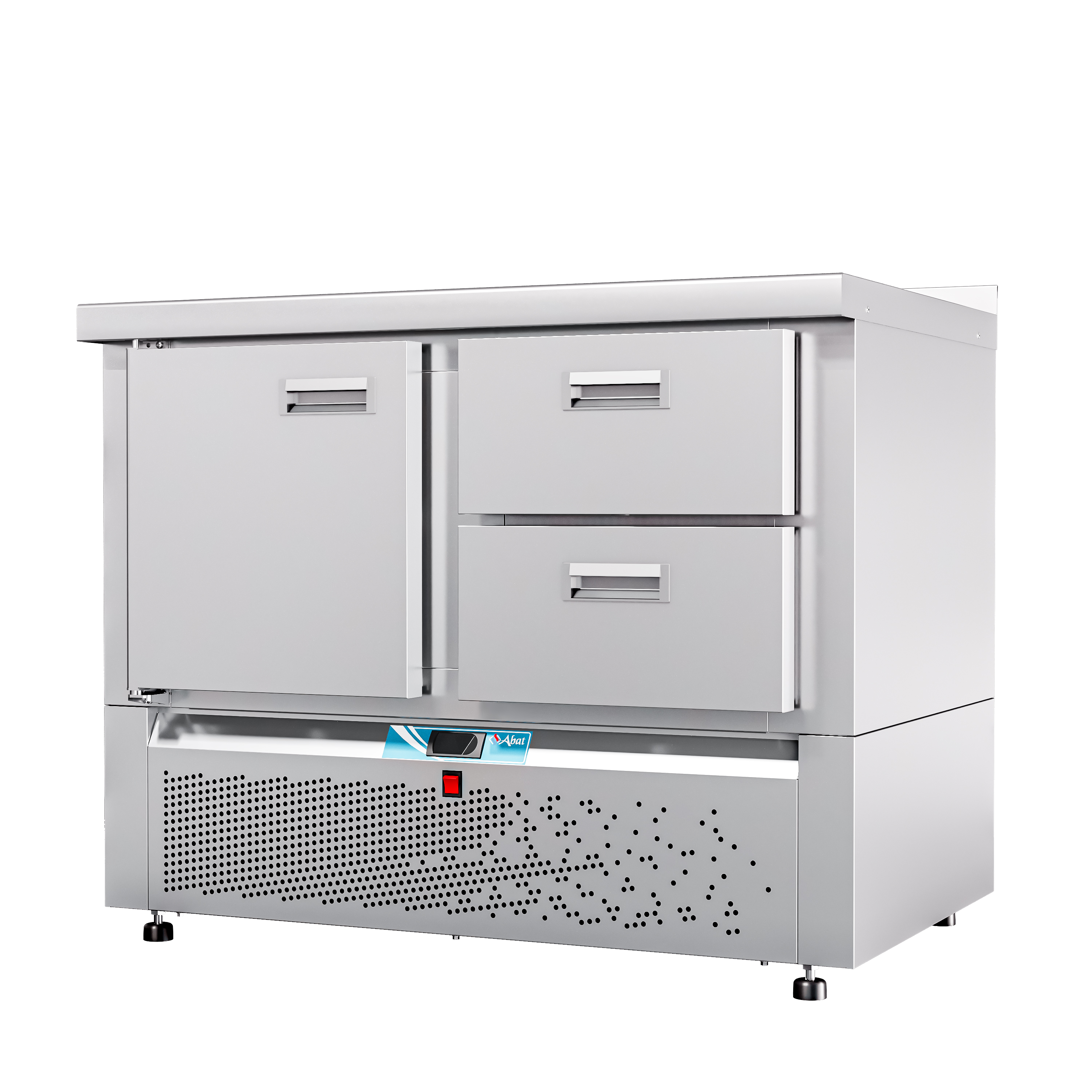 Стол холодильный среднетемпературный СХС-70Н-01 (дверь, ящики 1/2) с бортом
