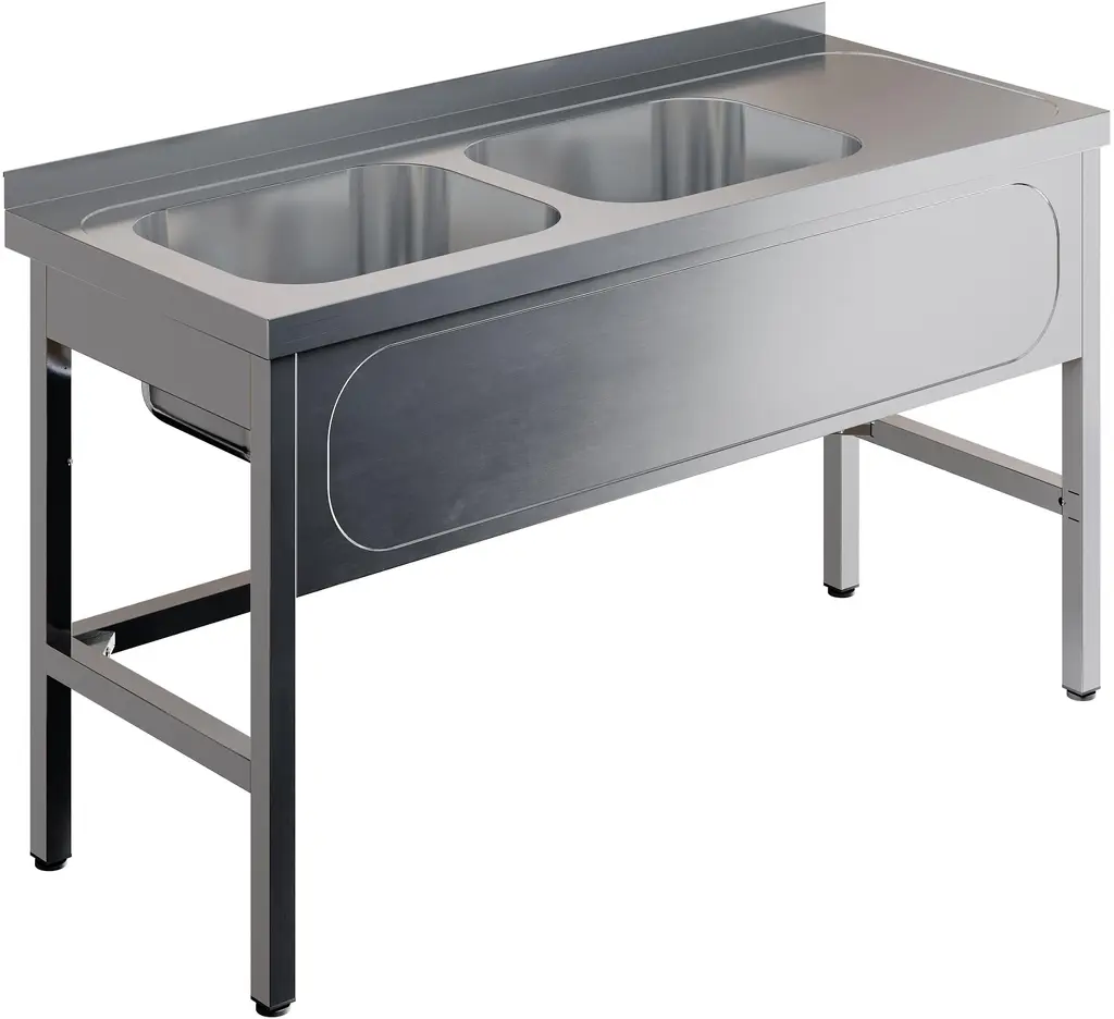 Ванна моечная двухсекционная RESTOINOX ВМЦ-2/15/7-БЛ