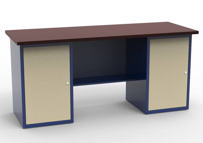 Верстак СВФ-2Т.01.01.19 (1840х690х850 мм) стол металлический для монтажных работ
