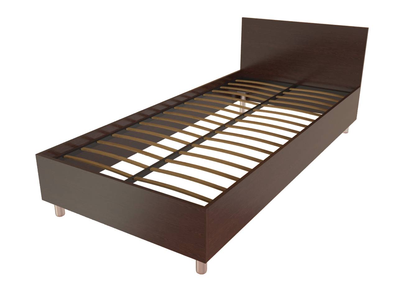 Кровать — Т-401/200х90 (2040х950х750 мм) односпальная для гостиниц
